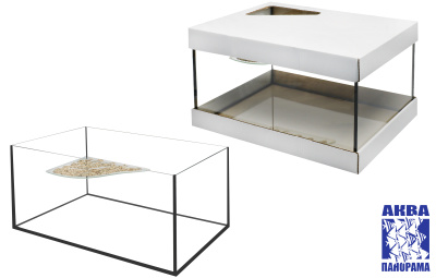 АКВАПАНОРАМА Черепашник с берегом 42л (525х320х260)